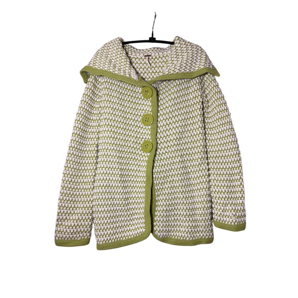 Free People Chunky Knit Cardigan Sweater Size Medium
